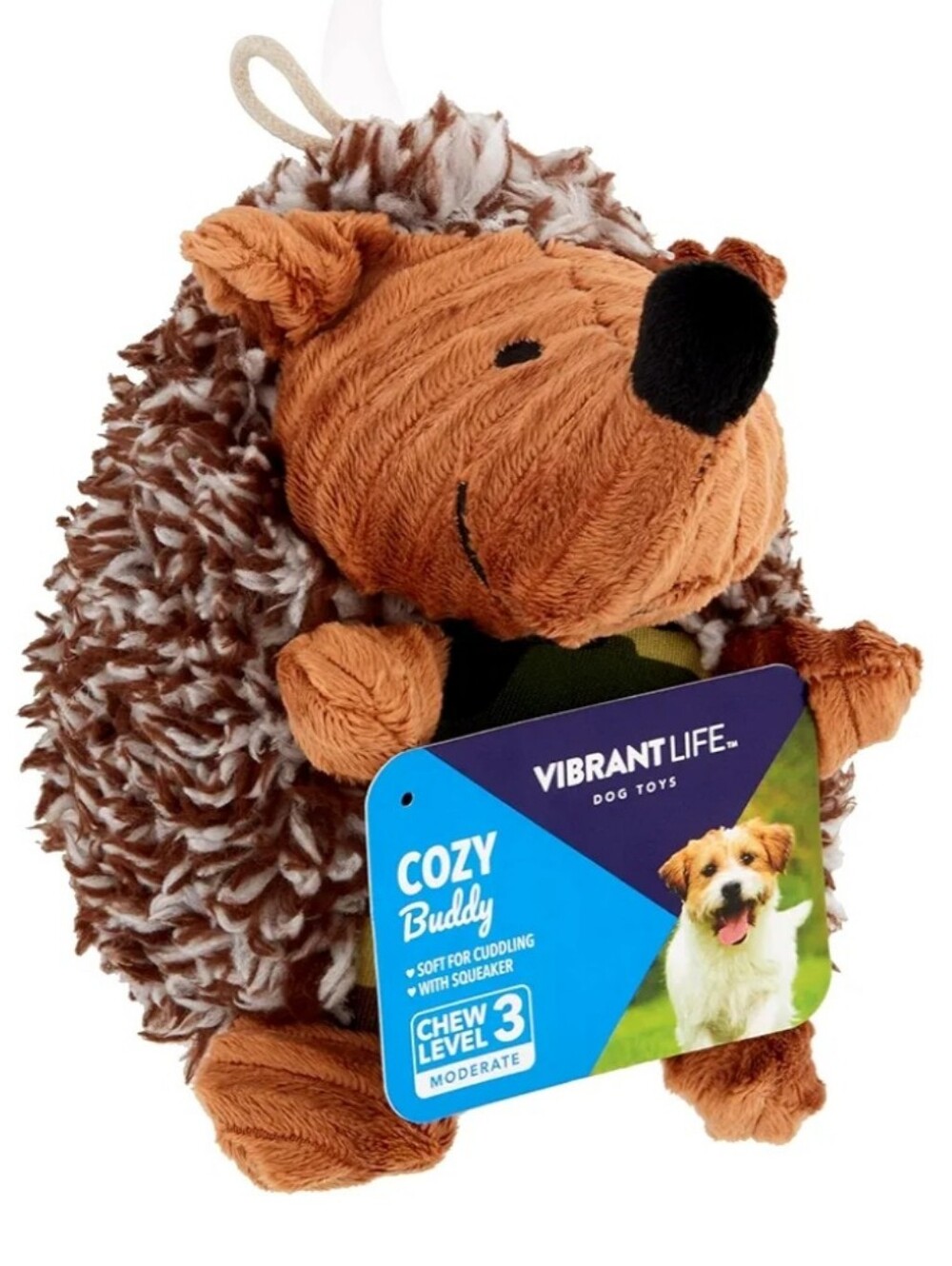 NWT! Vibrant Life Cozy Buddy 3 Each Hedgehogs Dog Toys